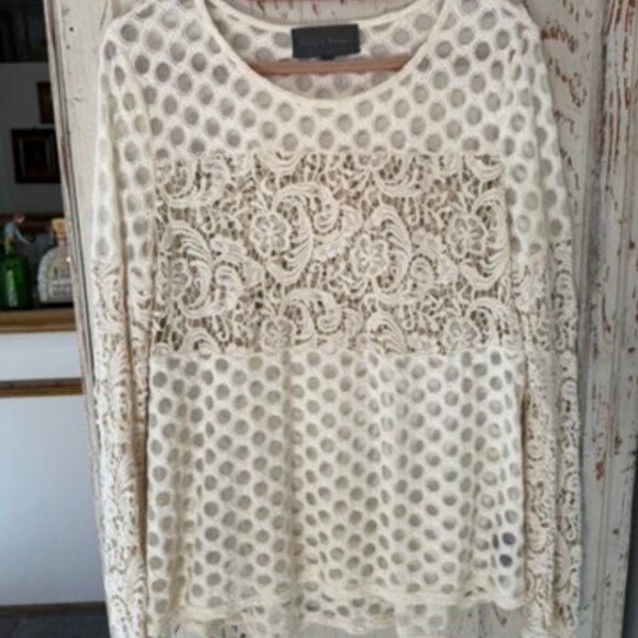 ANTHROPOLOGIE SUNDAY IN BROOKLYN INTERLUDE LACE TOP - Picture 4 of 6